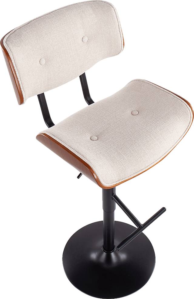 Leverett Cream Adjustable Barstool - Thumbnail - Image 6