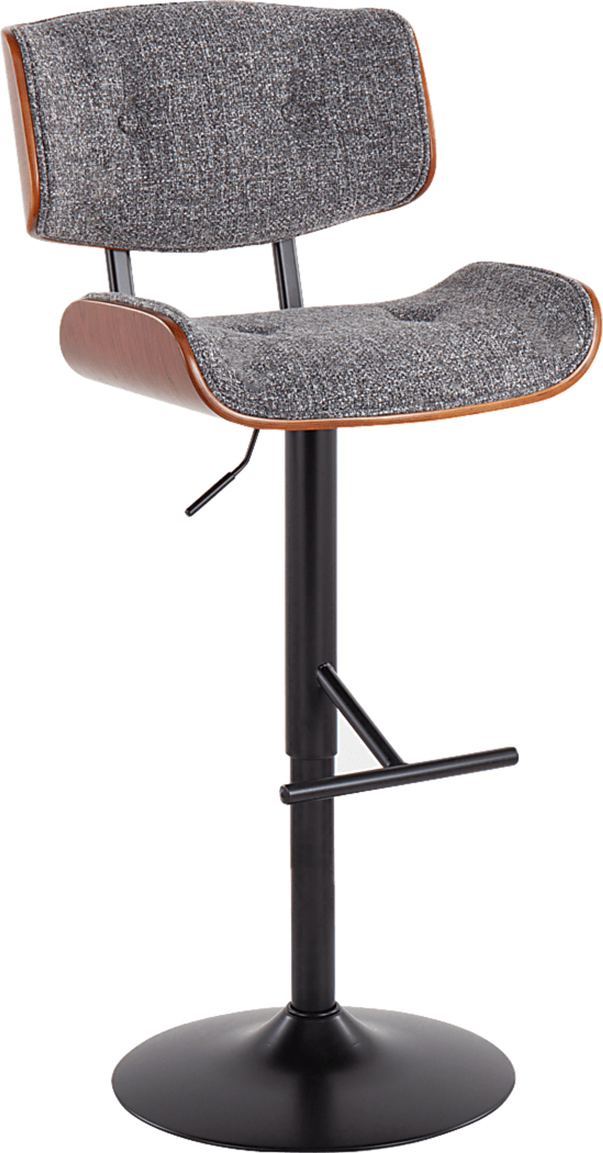 Leverett Gray Adjustable Barstool - Image 1