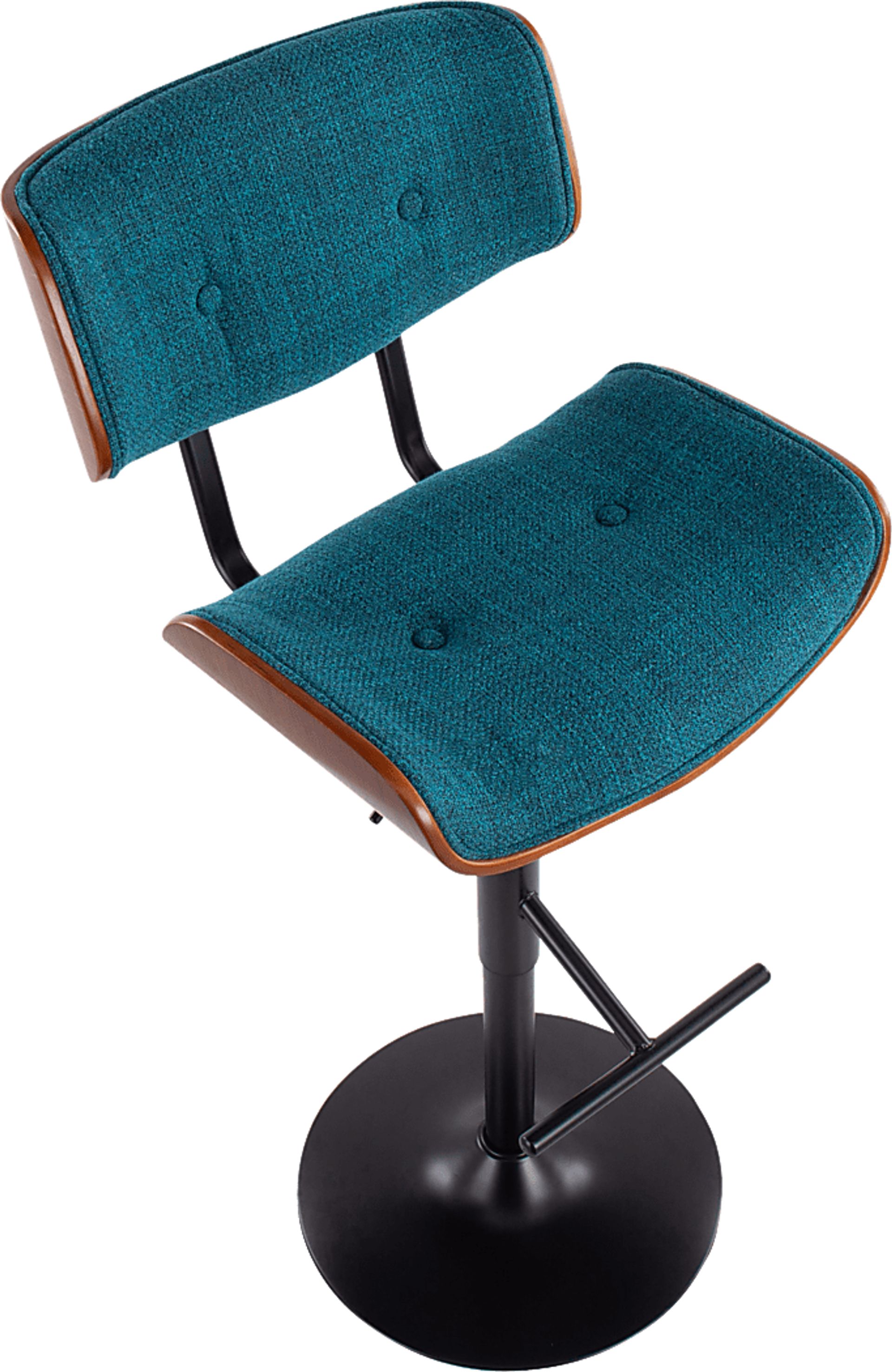 Leverett Teal Adjustable Barstool - Image 6