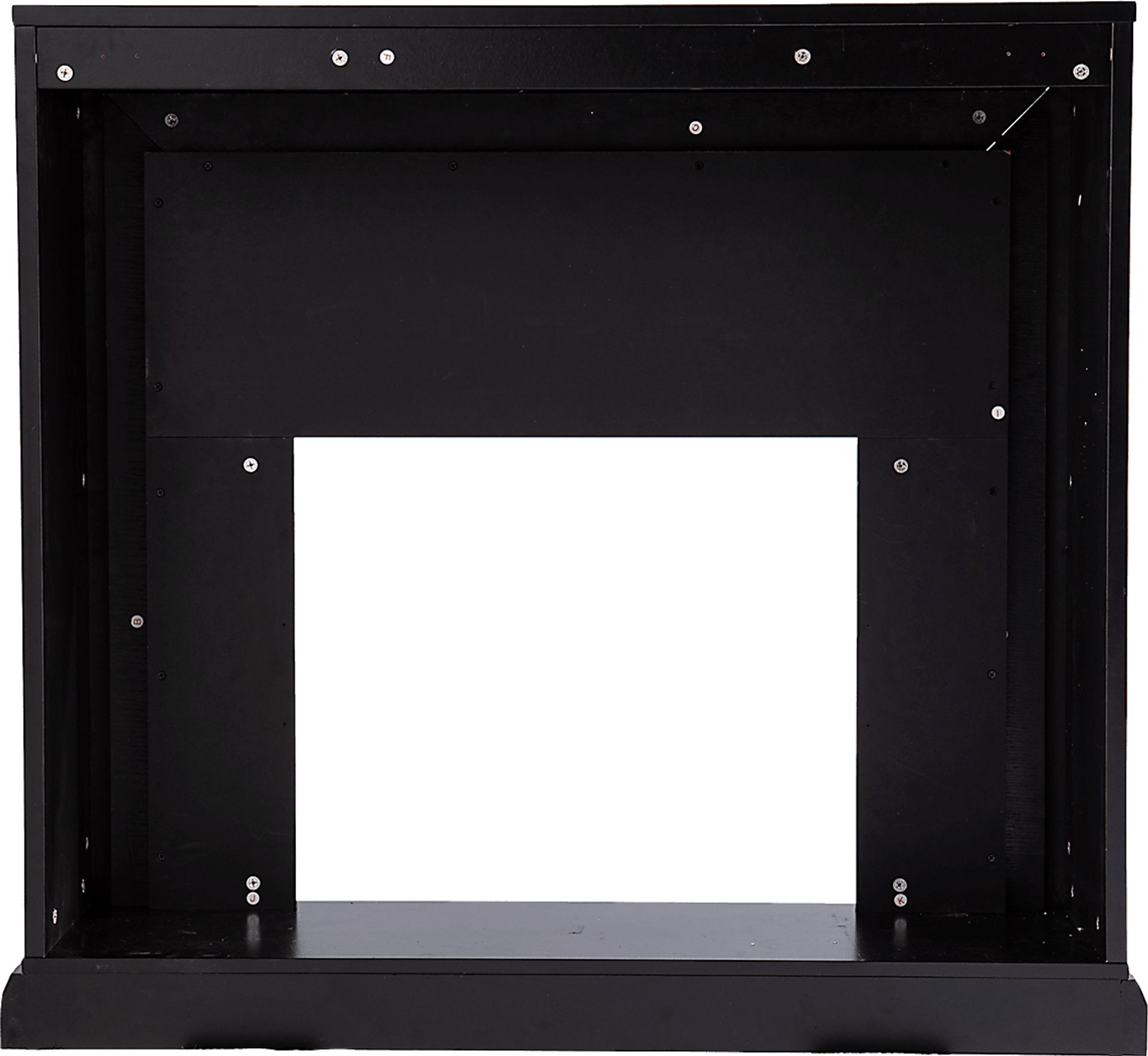 Levering II Black 44 in. Console, With Electric Log Fireplace - Image 4