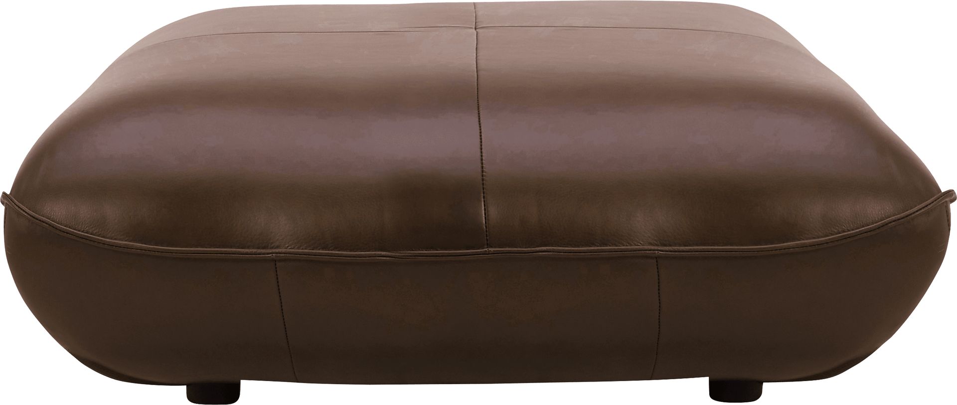 Leveson Brown Ottoman - Image 2