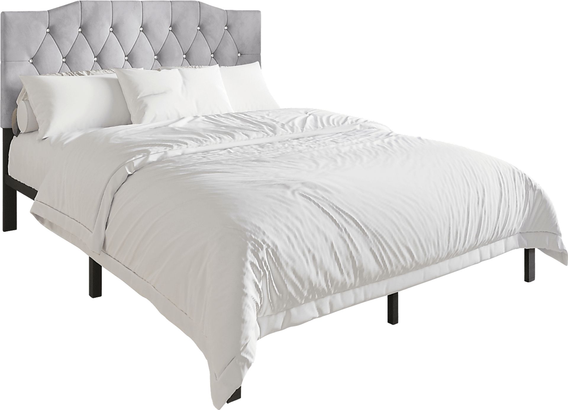 Leveson Light Gray King Bed - Image 1