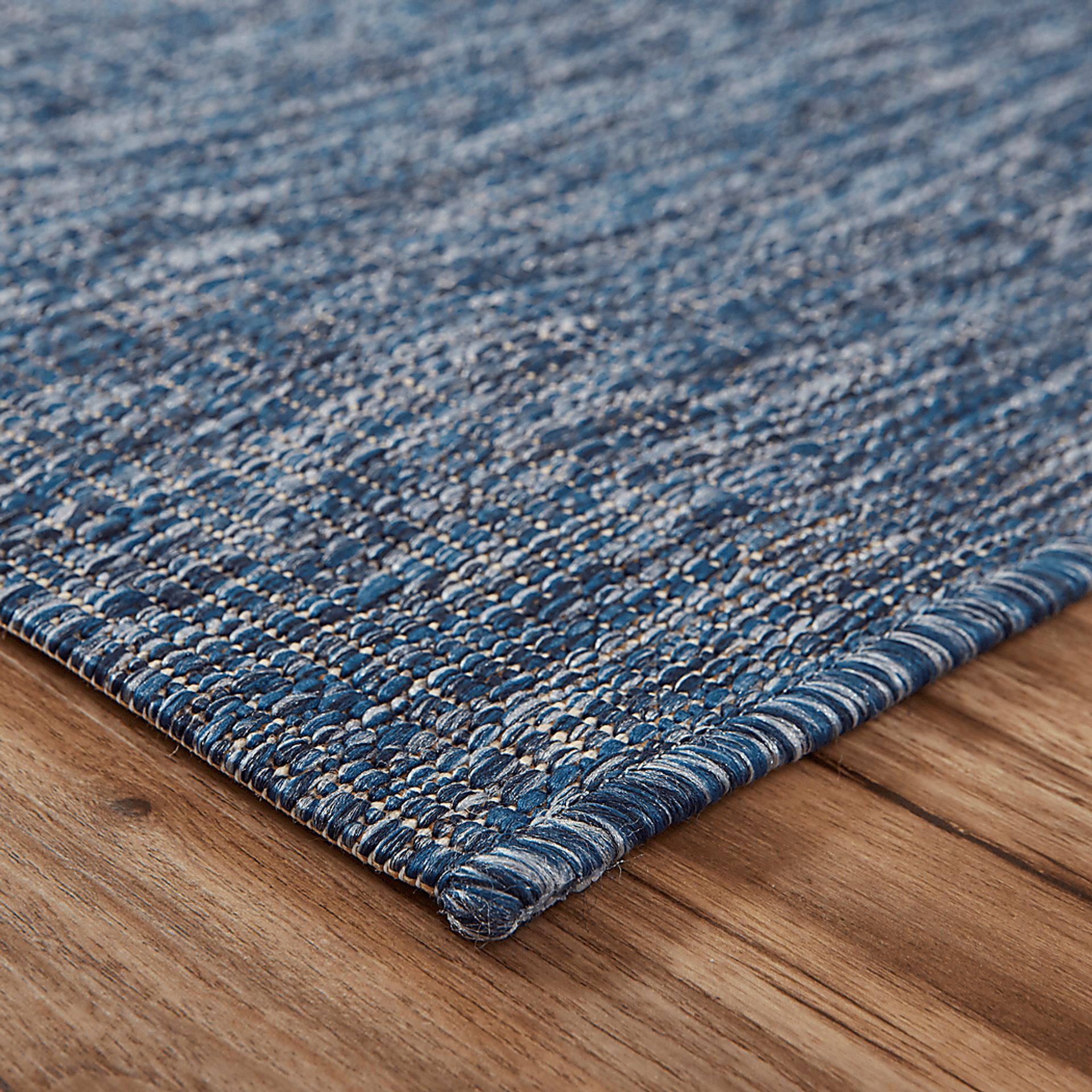 Lewine Navy 7'9 x 9'5 Indoor/Outdoor Rug - Image 2