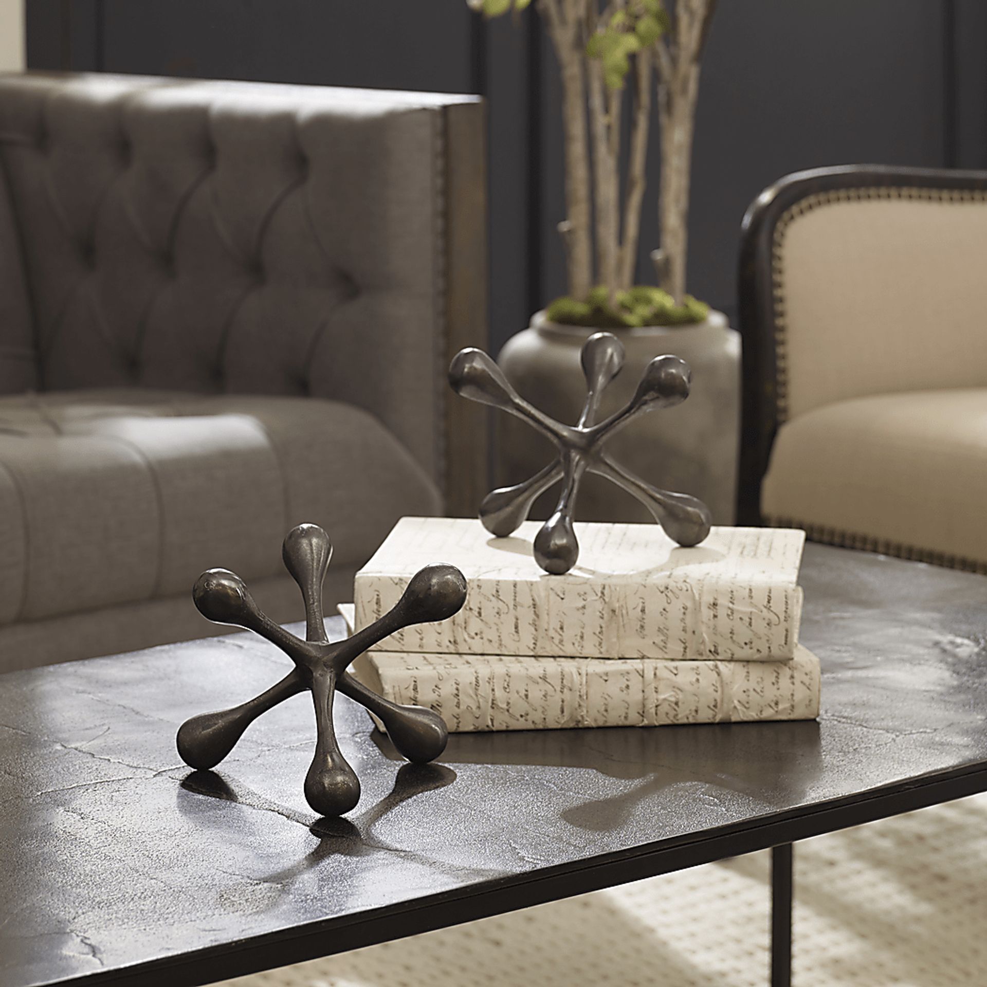 Lewlyn Black Sculpture, Set of 2 - Image 3