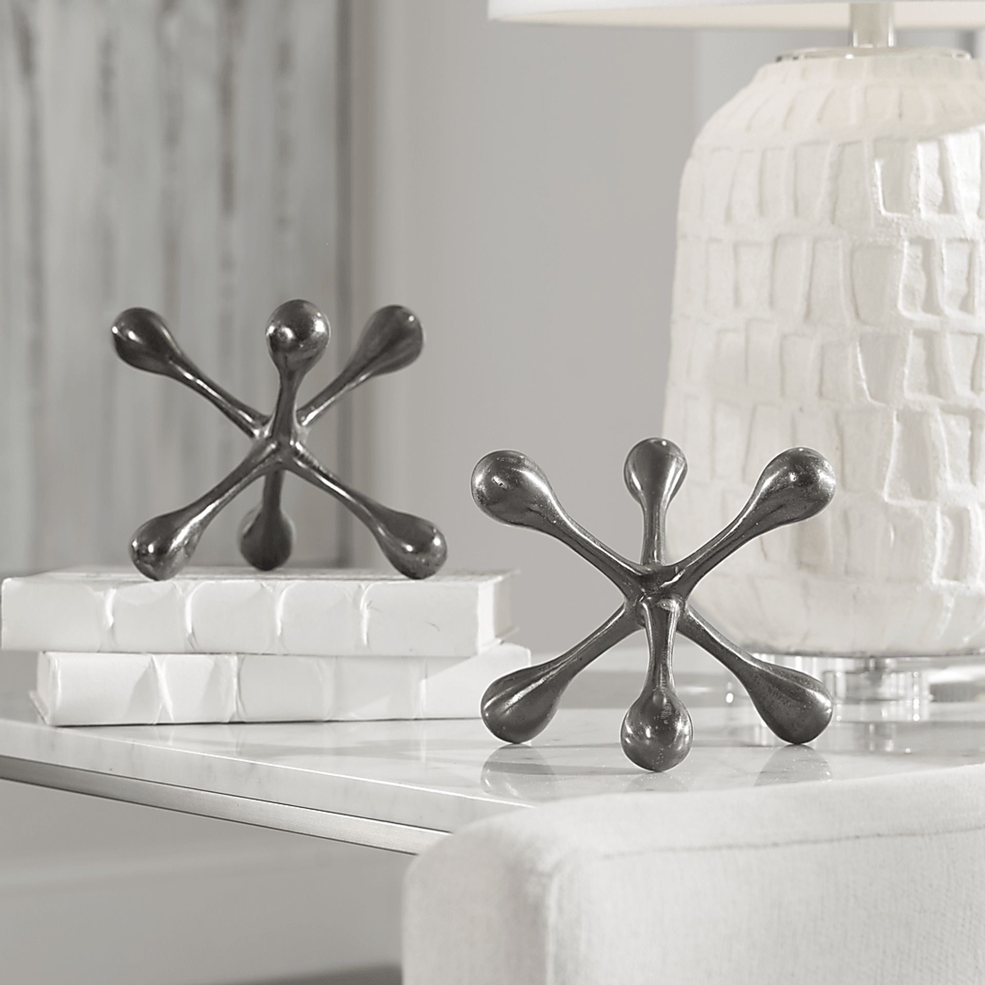 Lewlyn Black Sculpture, Set of 2 - Image 4