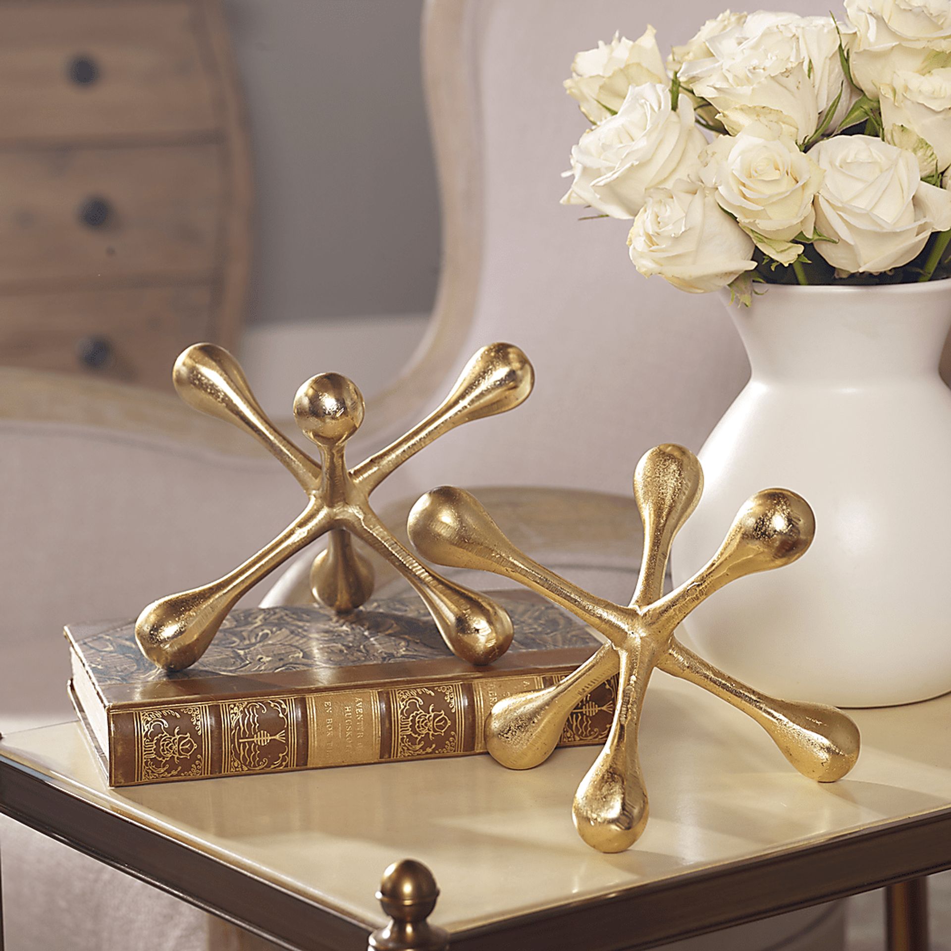Lewlyn Brass Sculpture, Set of 2 - Image 2