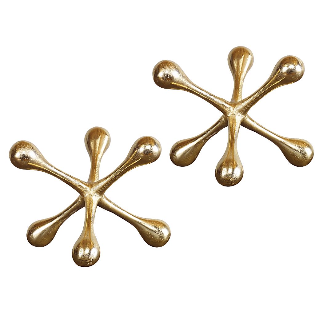 Lewlyn Brass Sculpture, Set of 2