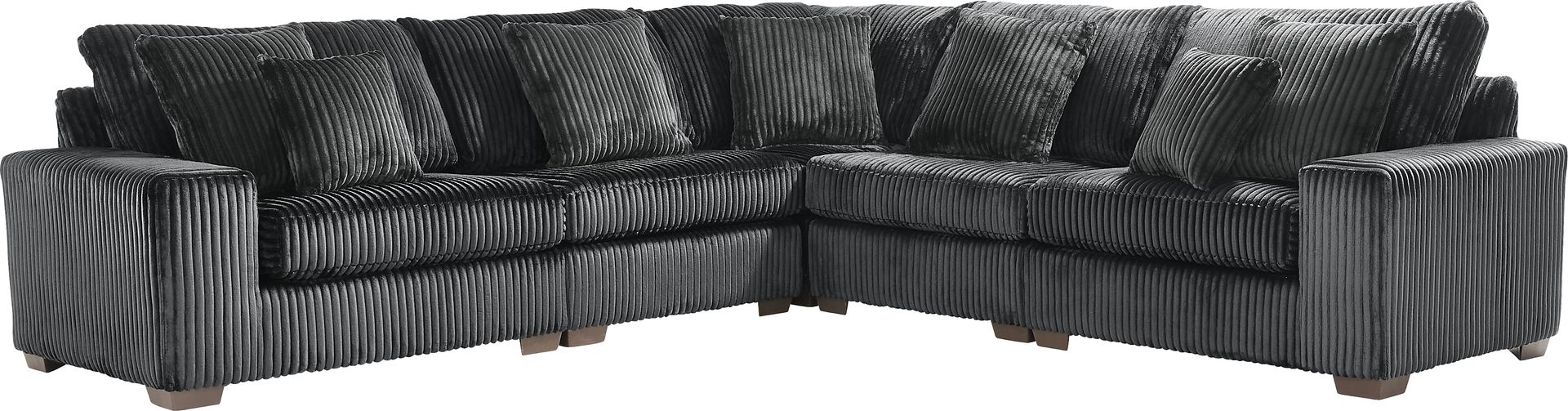 Lexford Park Black 5 Pc Sectional - Image 1