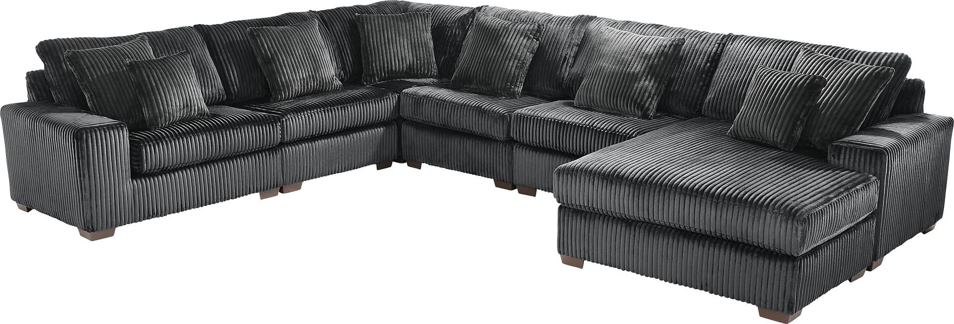 Lexford Park Black 6 Pc Sectional - Image 1