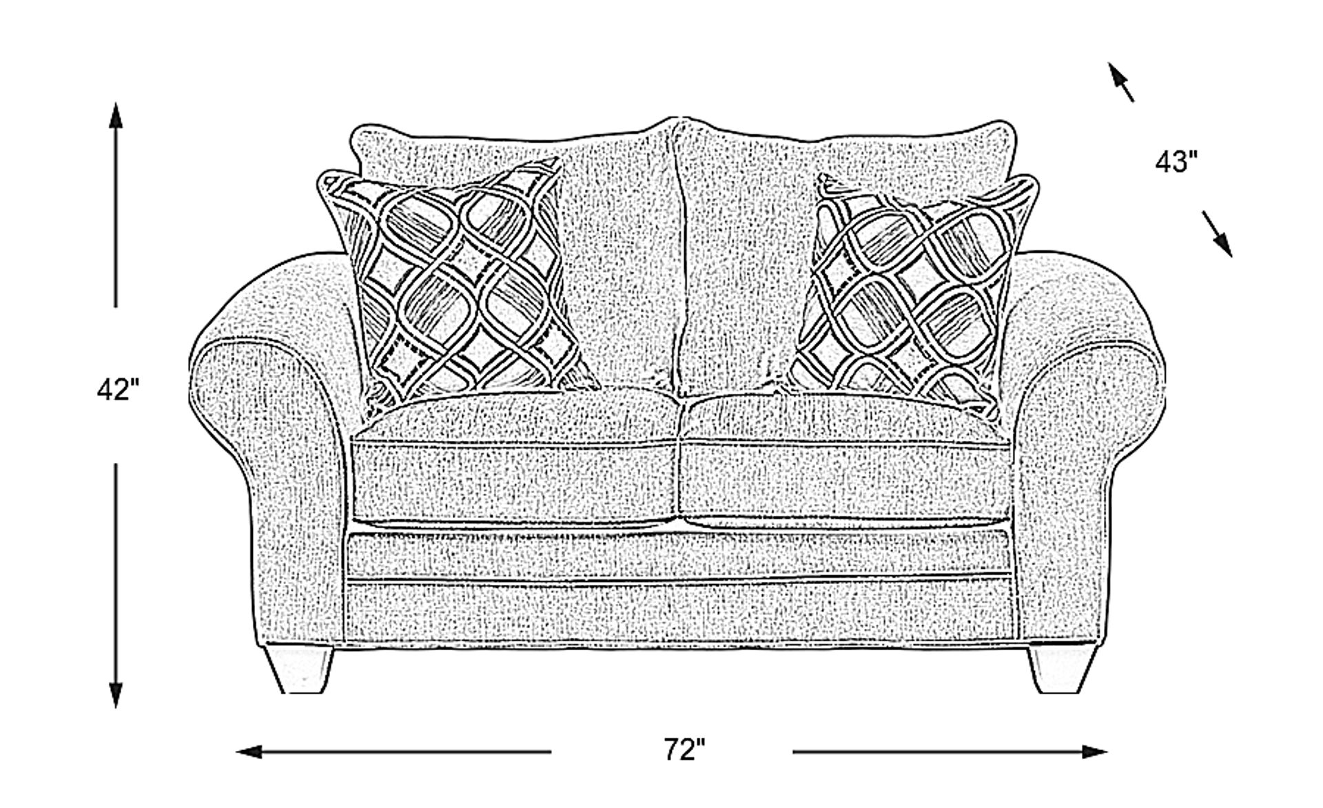 Dimension Image. Please refer to the Dimension Tab on this page for dimension details.