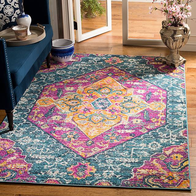 Leya Nights Blue 3' x 5' Rug - Thumbnail - Image 2