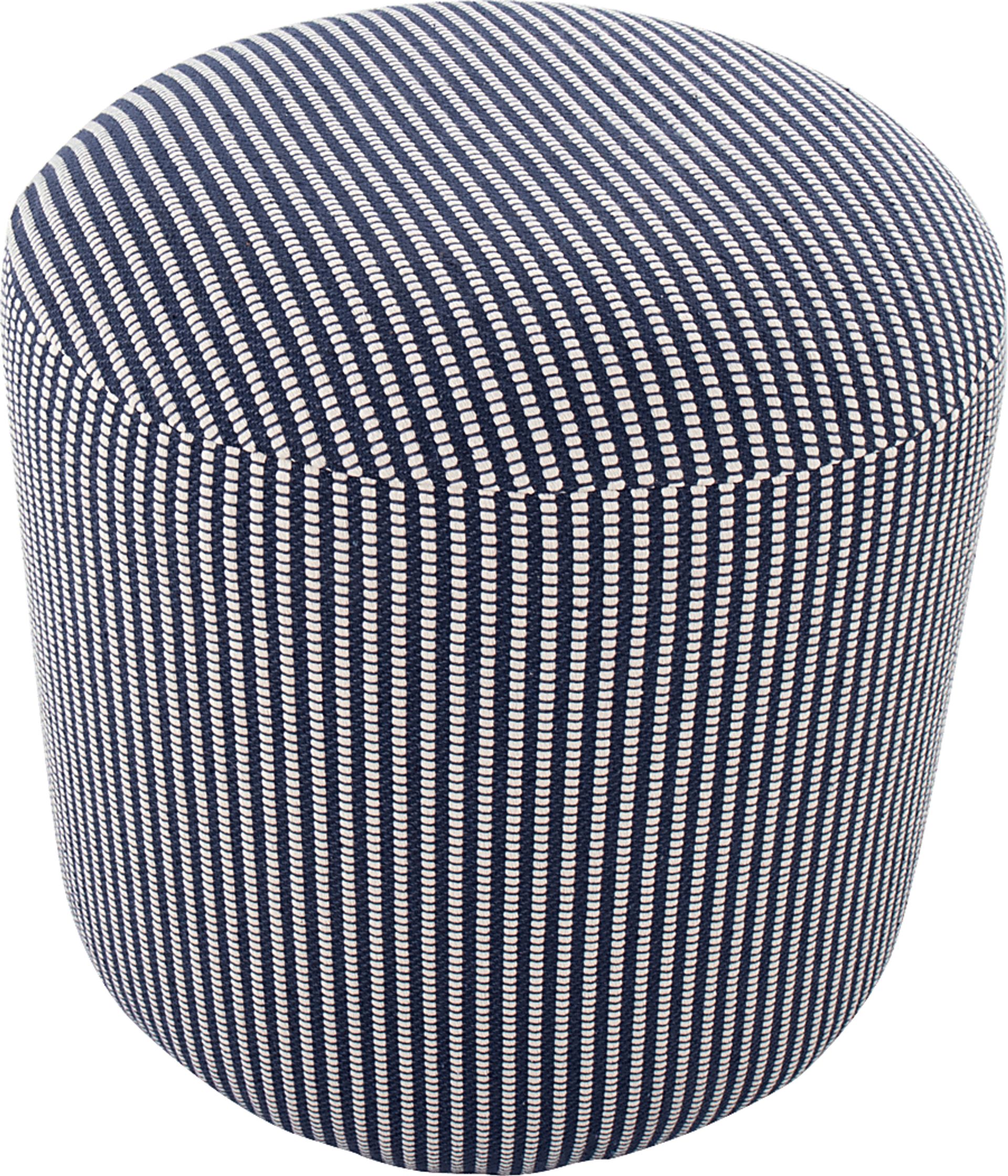 Leycester Blue Pouf - Image 2