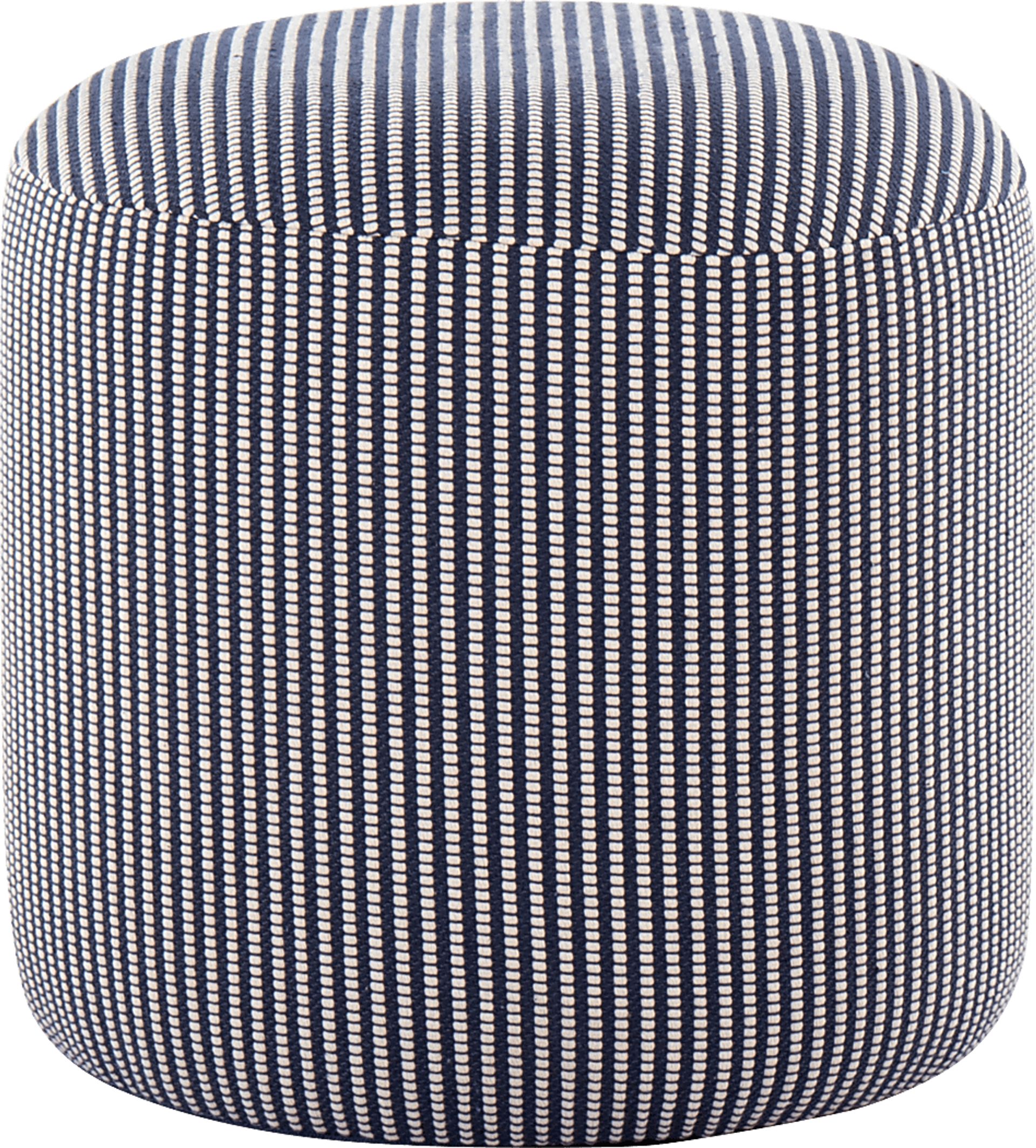 Leycester Blue Pouf - Image 1
