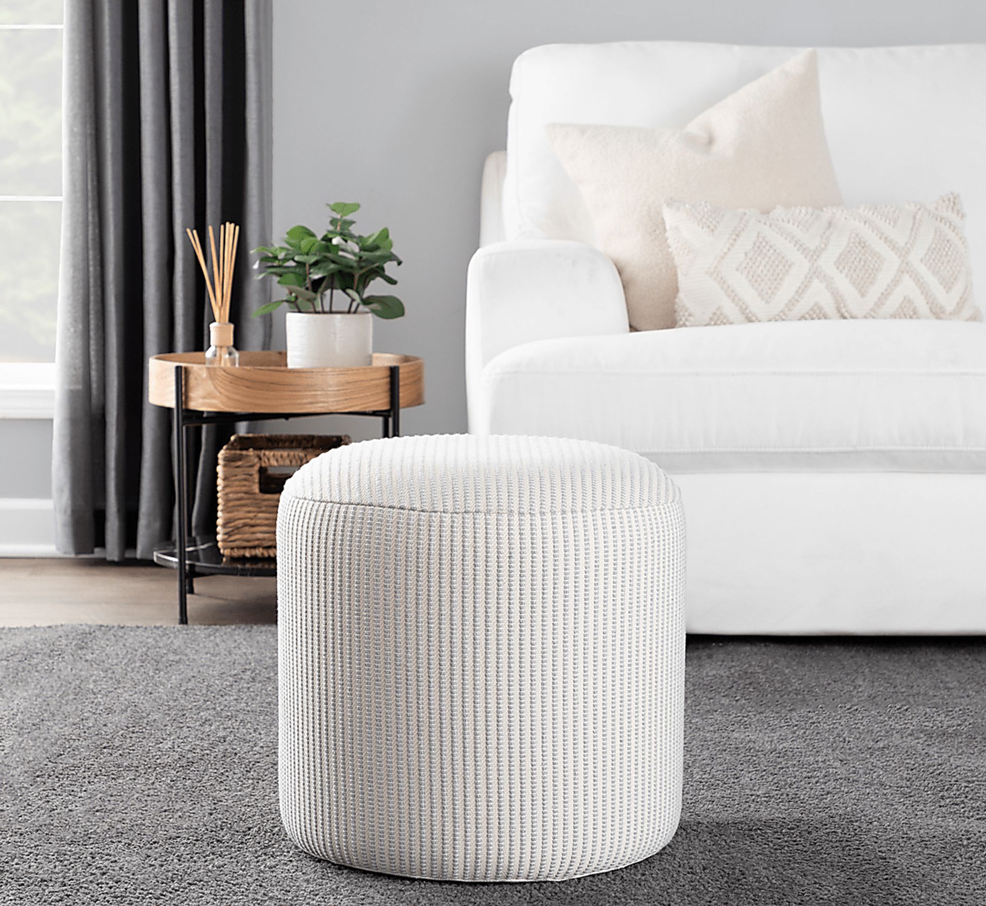 Leycester Gray Pouf - Image 3