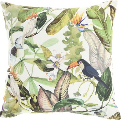 Lhoris Green Indoor/Outdoor Accent Pillow