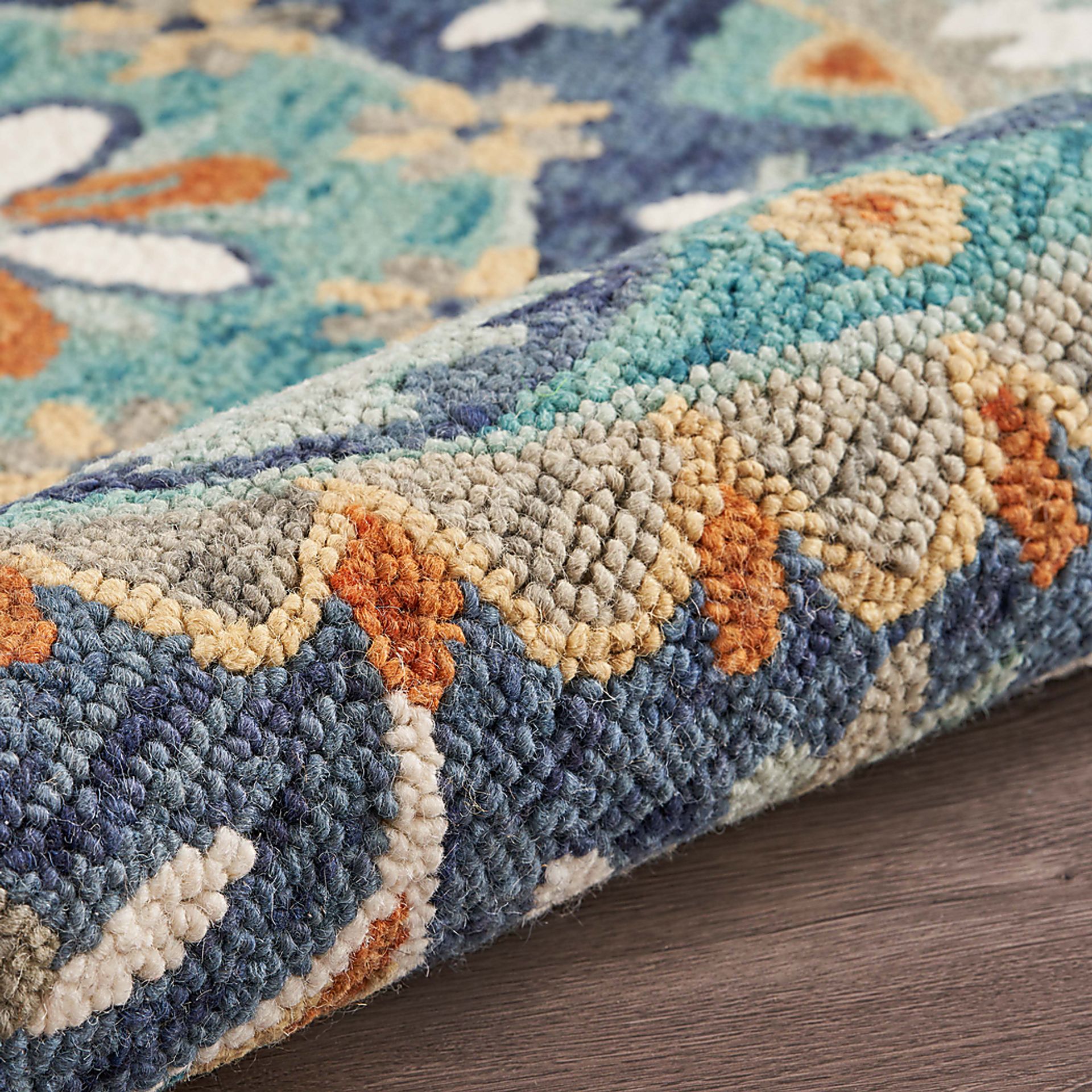 Liah Blue 4' Round Rug - Image 6