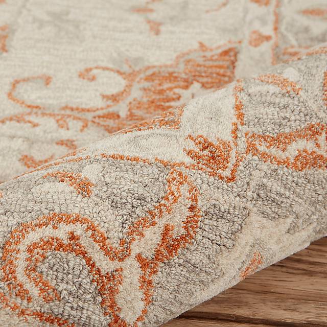 Libena Orange 7'9 x 9'9 Rug - Thumbnail - Image 6