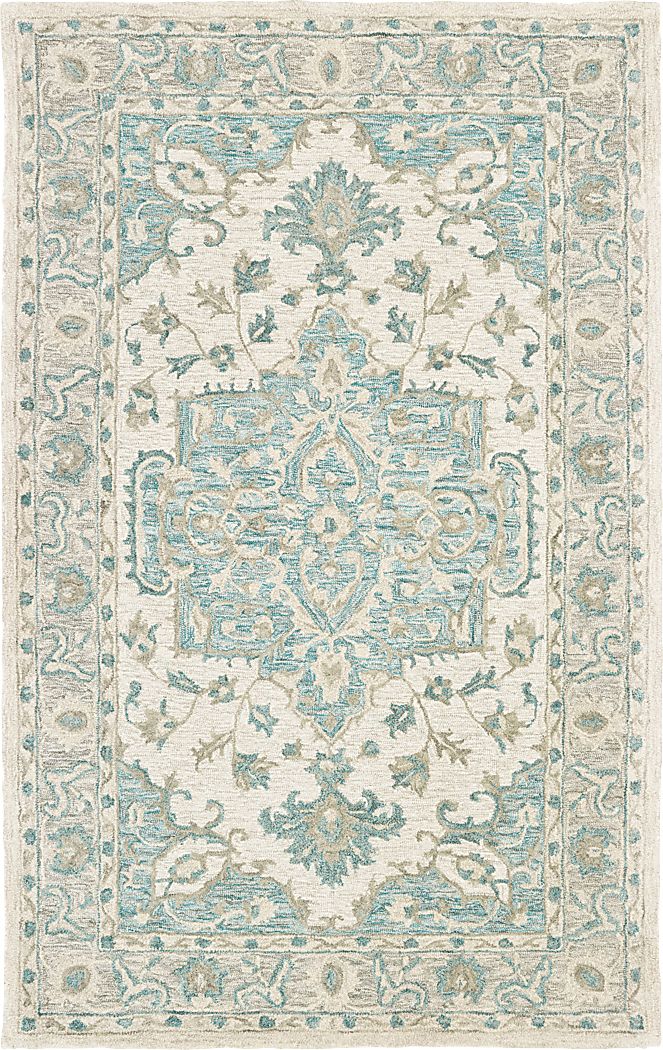 Libena Teal 5' x 7'9 Rug