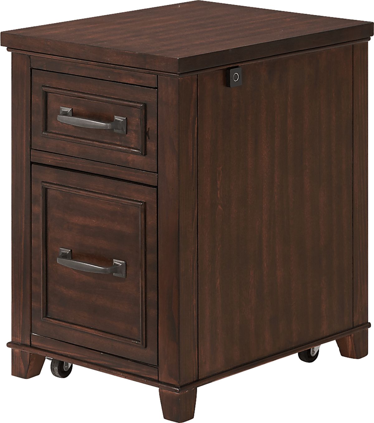 Lidemann Brown Dark Wood File Cabinet | Rooms to Go