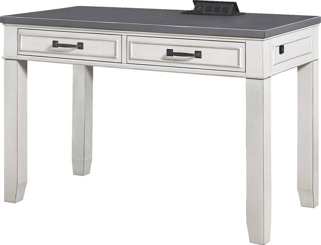 Lidemann White Desk with Fingerprint Lock - Thumbnail - Image 2