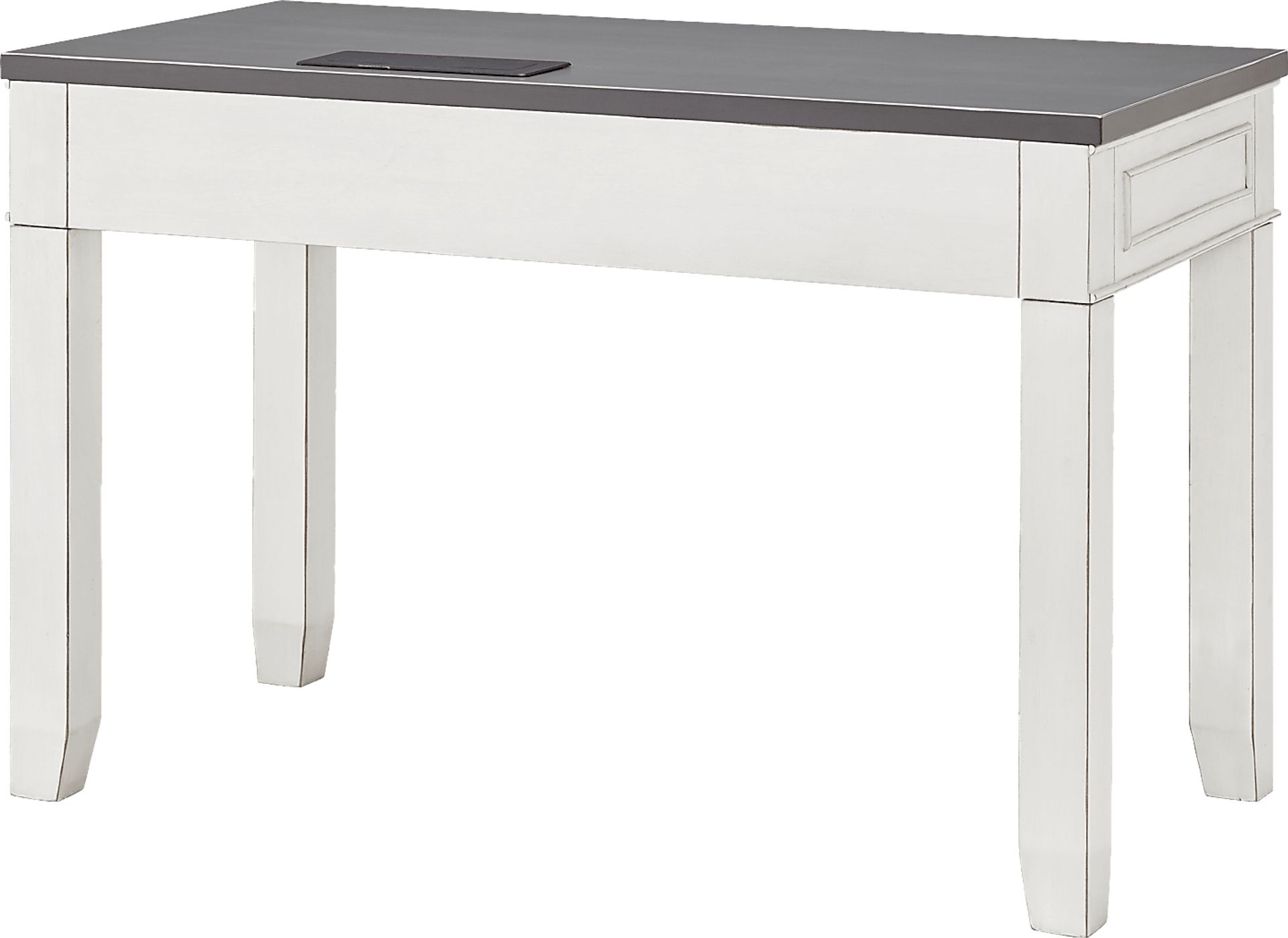 Lidemann White Desk with Fingerprint Lock - Image 3