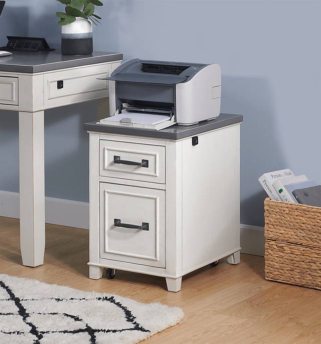 Lidemann White File Cabinet with Fingerprint Lock - Thumbnail - Image 5