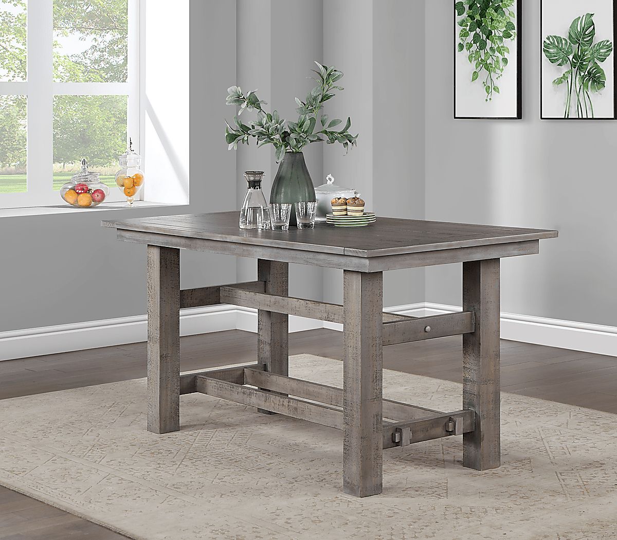 Lietner Gray Dining Table | Rooms to Go