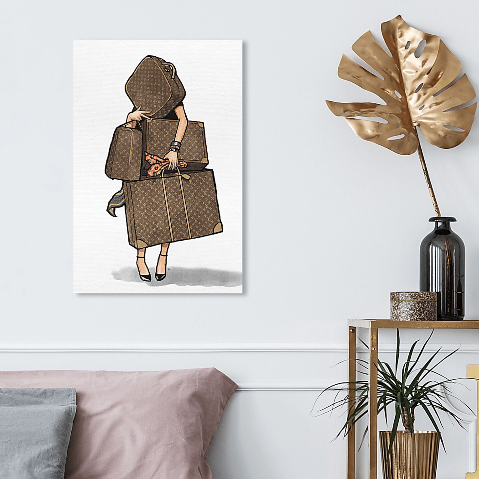 Life Of A Traveler Brown Artwork - Image 3
