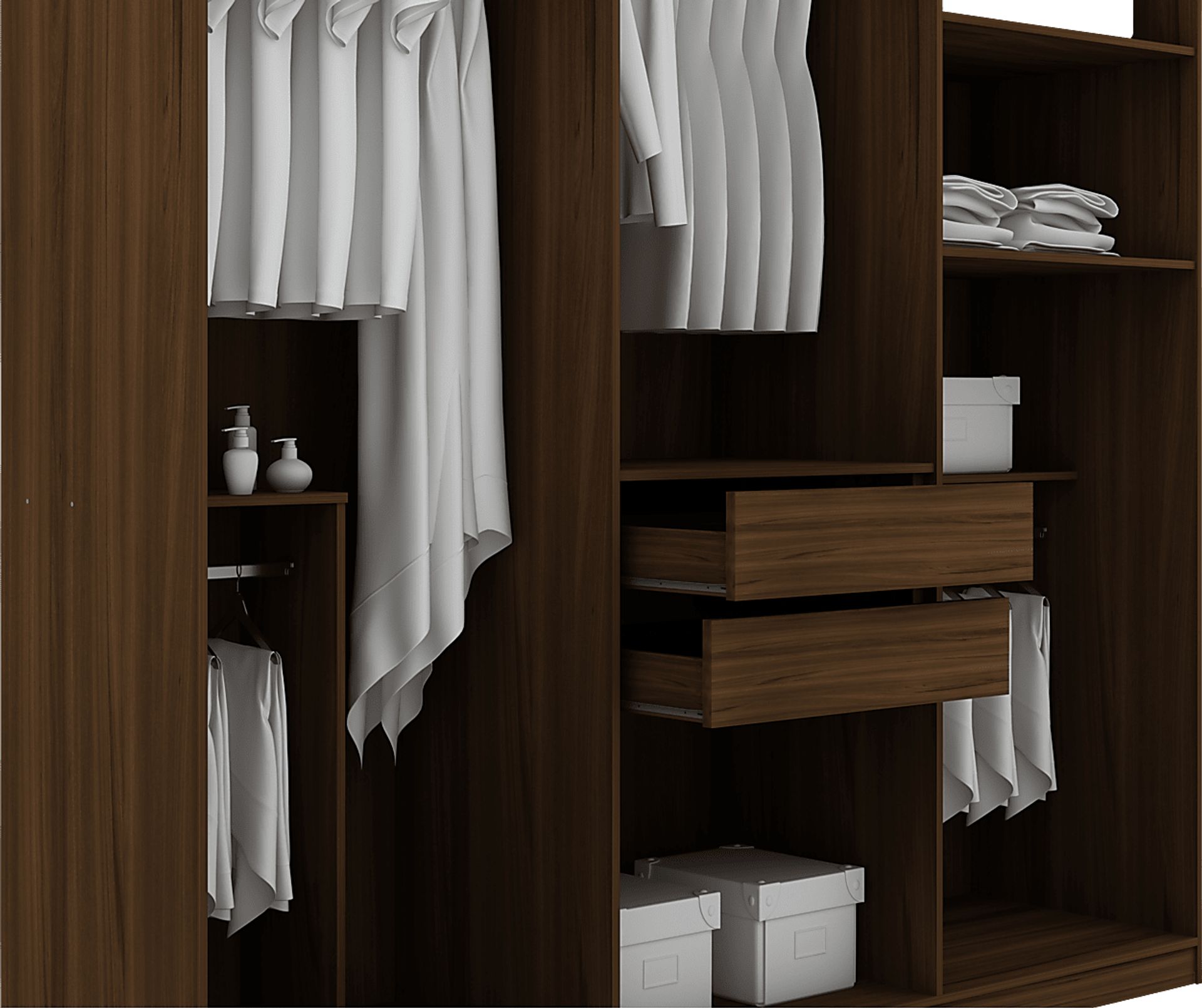 Lifehive Brown Storage Cabinet - Image 5