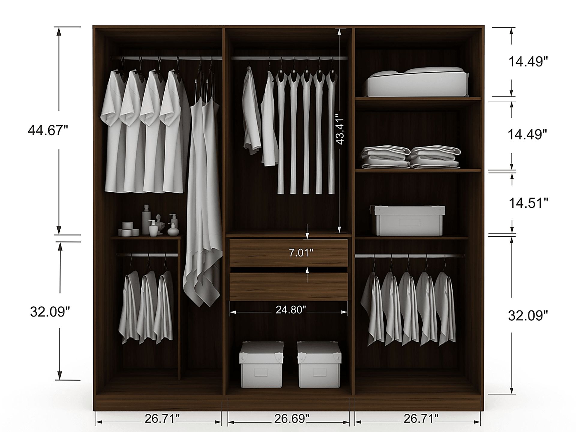 Lifehive Brown Storage Cabinet - Image 6