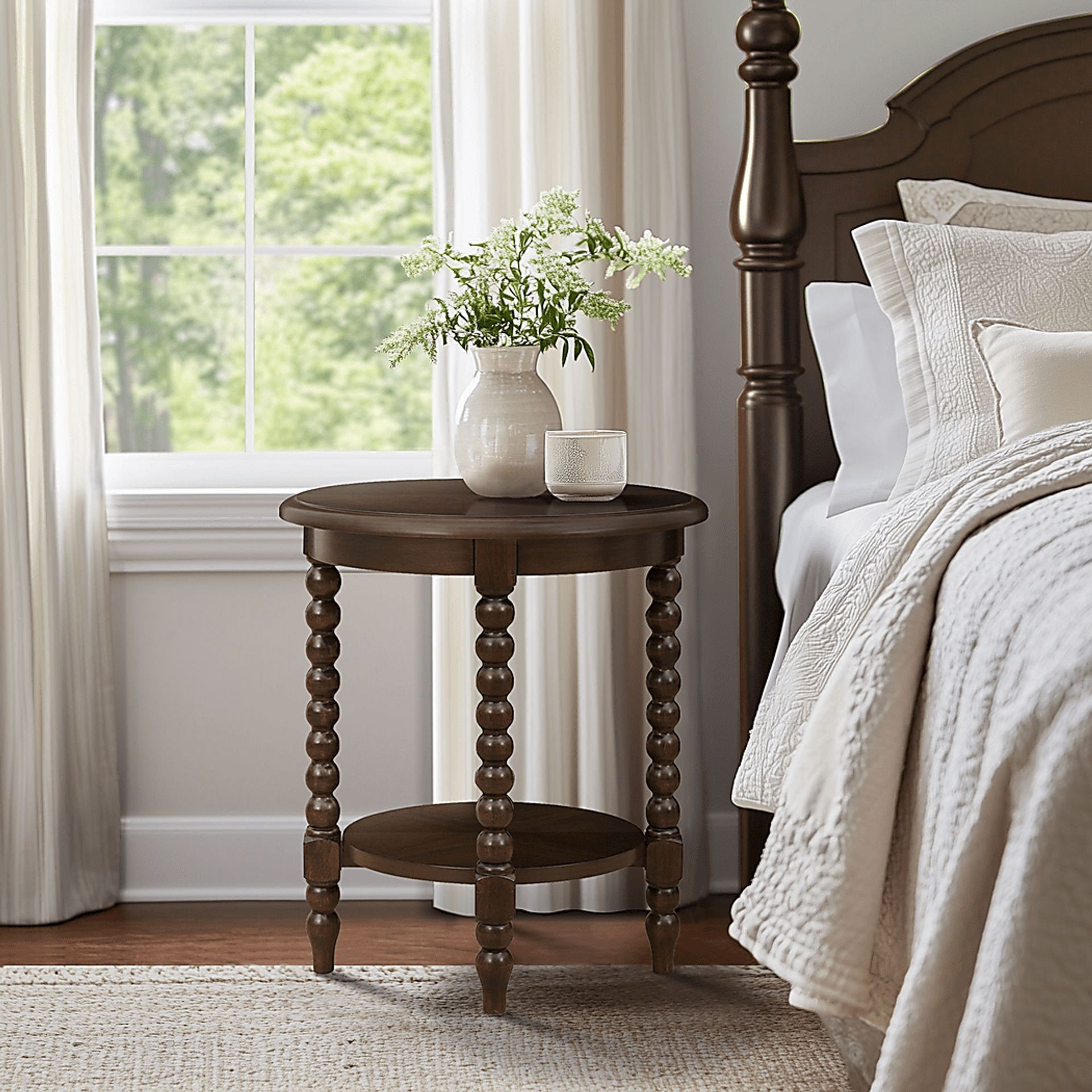 Lifewooden Brown End Table - Image 3