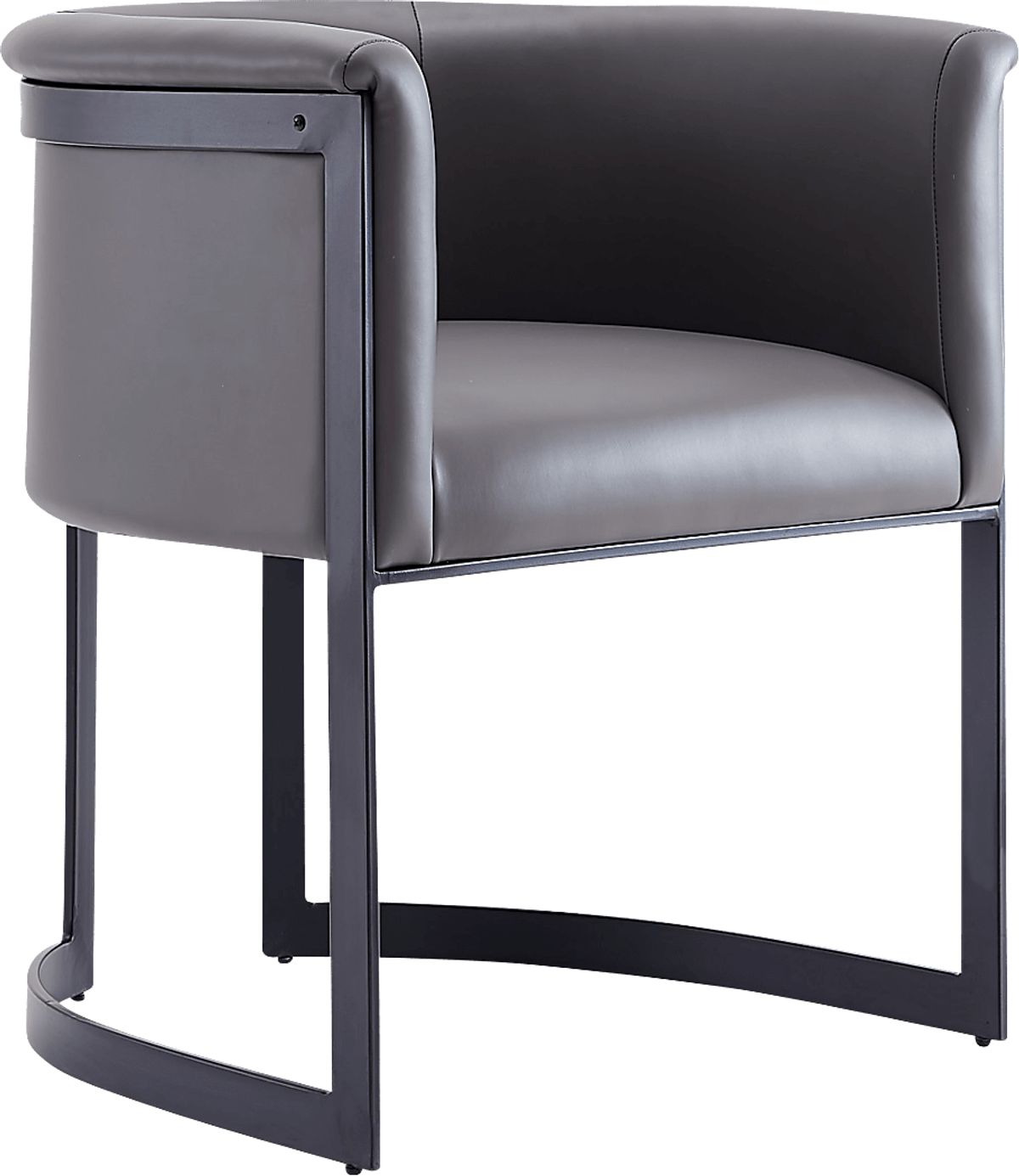 Lifeworth Gray Vinyl Fabric Arm Chair | Rooms to Go