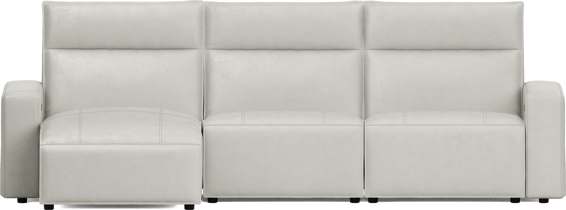 SYNE 5093 MODULAR TWO 3 PC LEATHER SECTIONAL - LAF CHAISE - Image 2