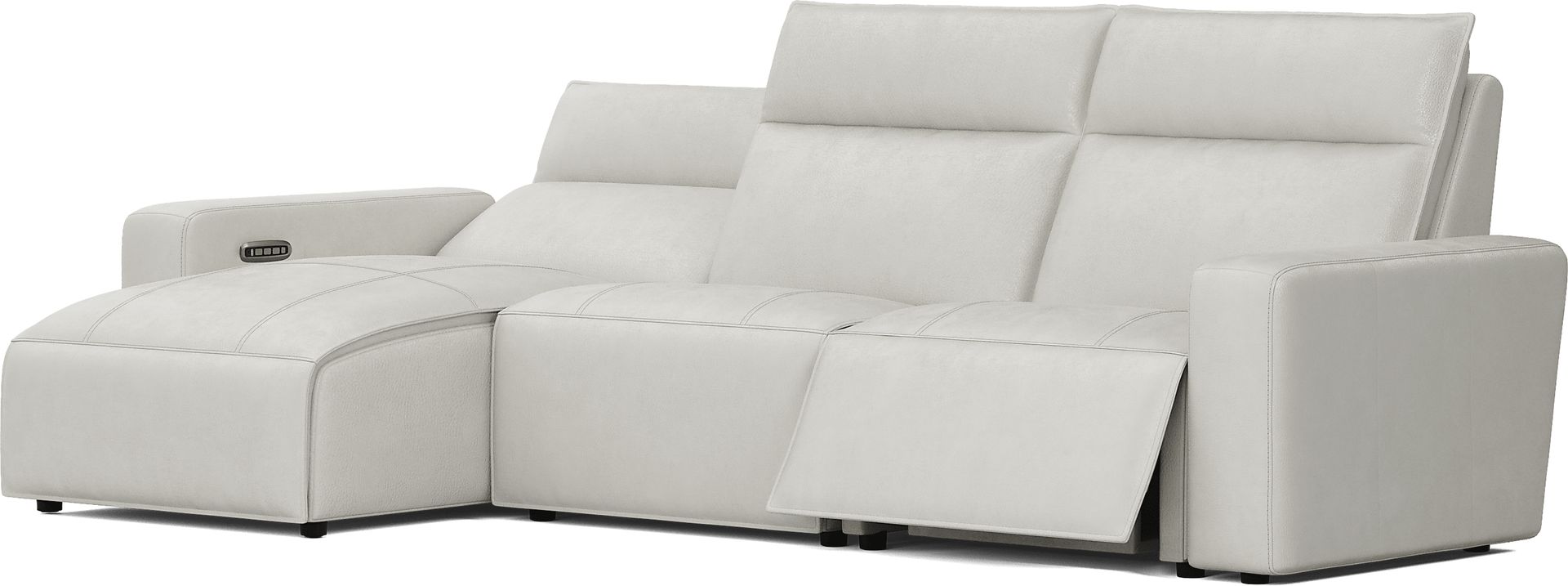 SYNE 5093 MODULAR TWO 3 PC LEATHER SECTIONAL - LAF CHAISE - Image 1