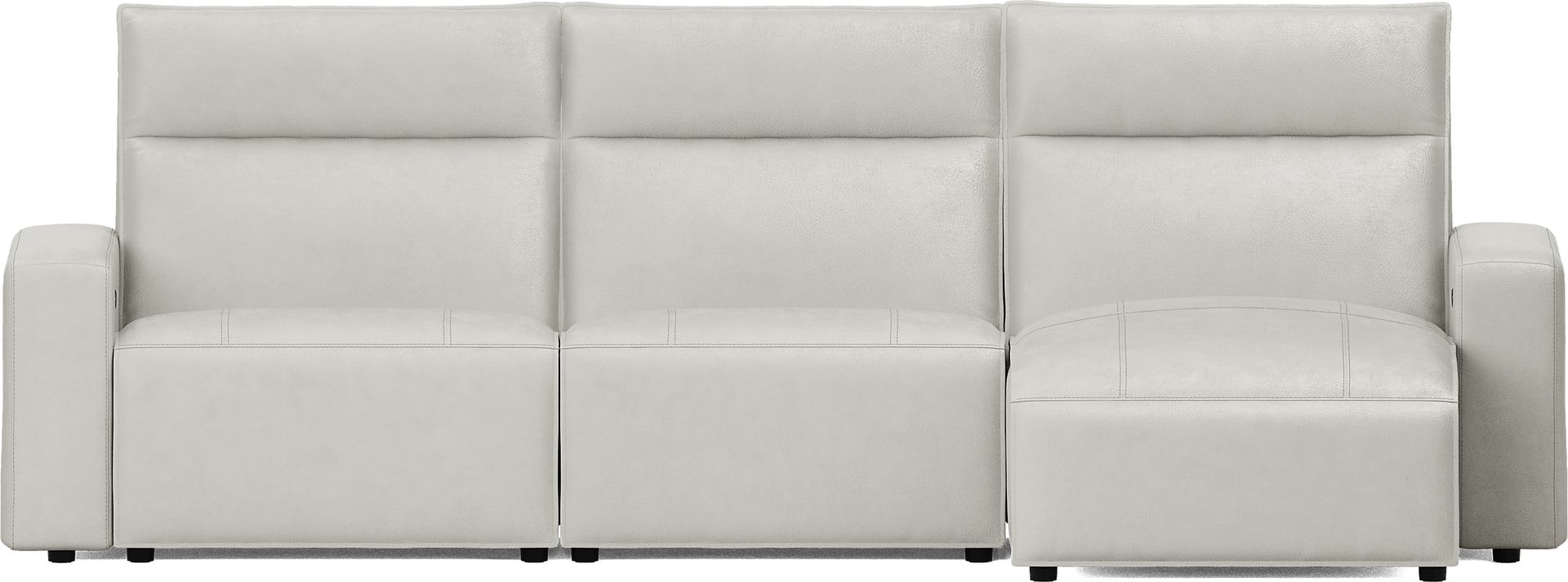 SYNE 5093 MODULAR TWO 3 PC LEATHER SECTIONAL - RAF CHAISE - Image 2
