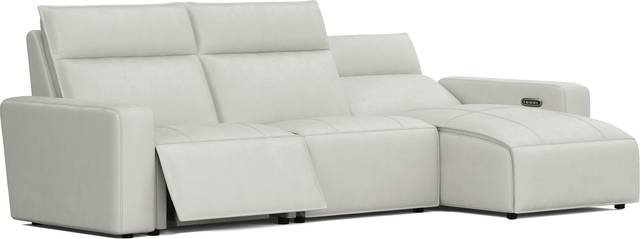 SYNE 5093 MODULAR TWO 3 PC LEATHER SECTIONAL - RAF CHAISE - Thumbnail - Image 1
