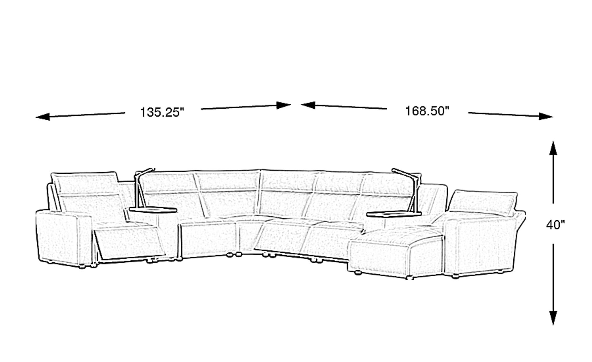Dimension Image. Please refer to the Dimension Tab on this page for dimension details.