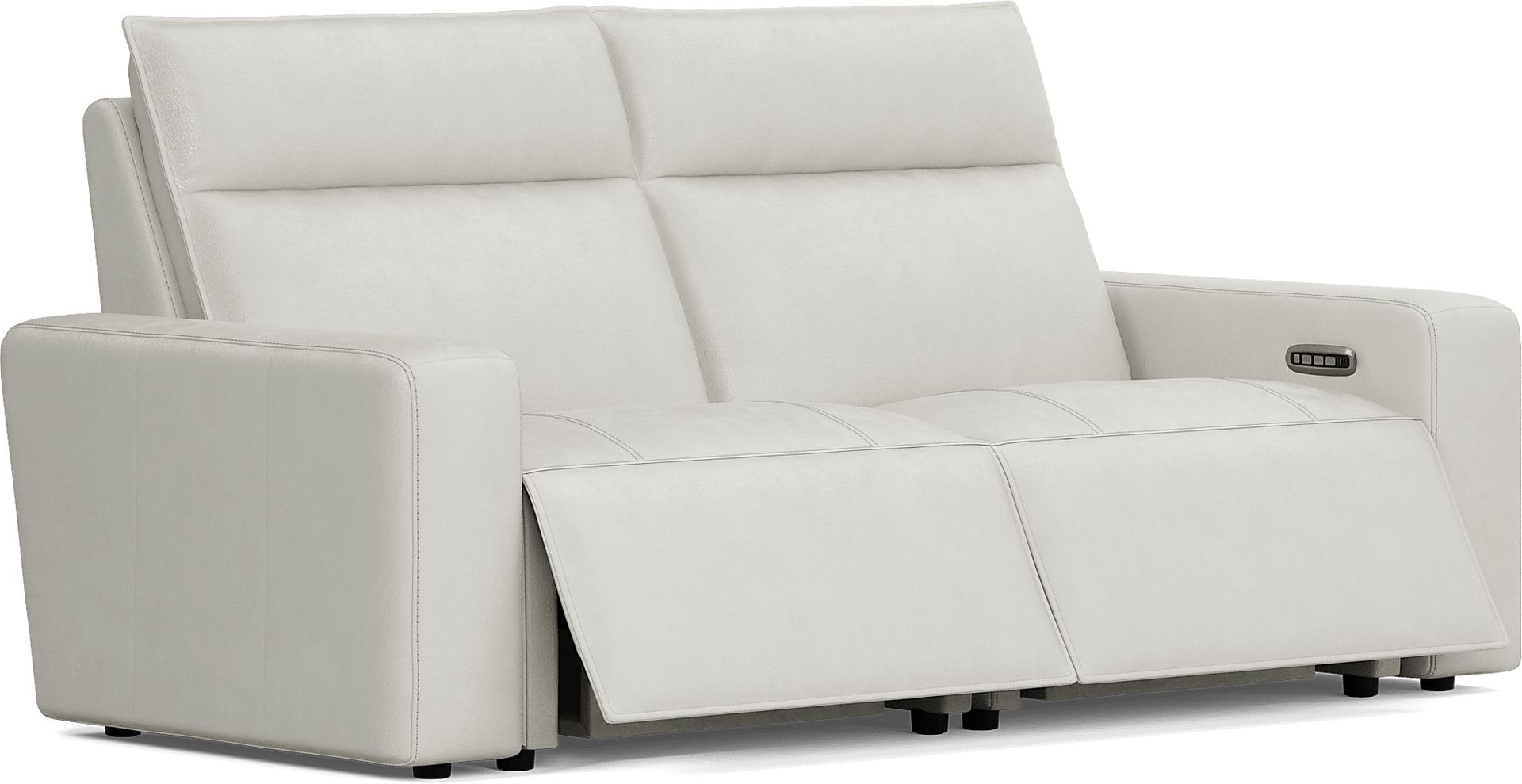 ModularTwo Light Gray 2 Pc Dual Power Reclining Loveseat - Image 2