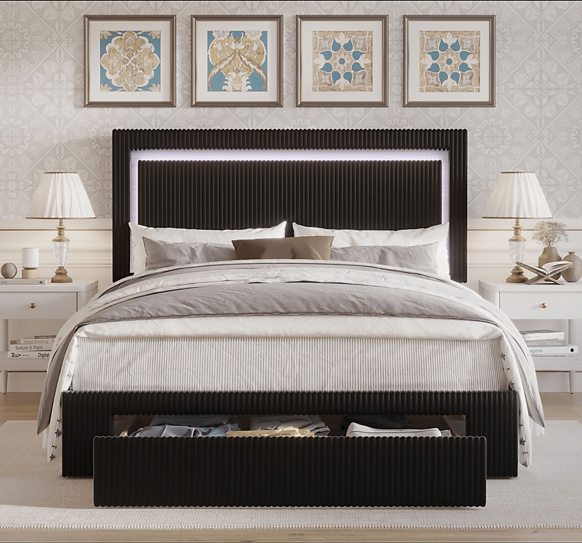 Ligon Black Full Bed - Image 2