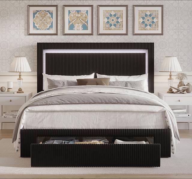 Ligon Black King Bed - Thumbnail - Image 2