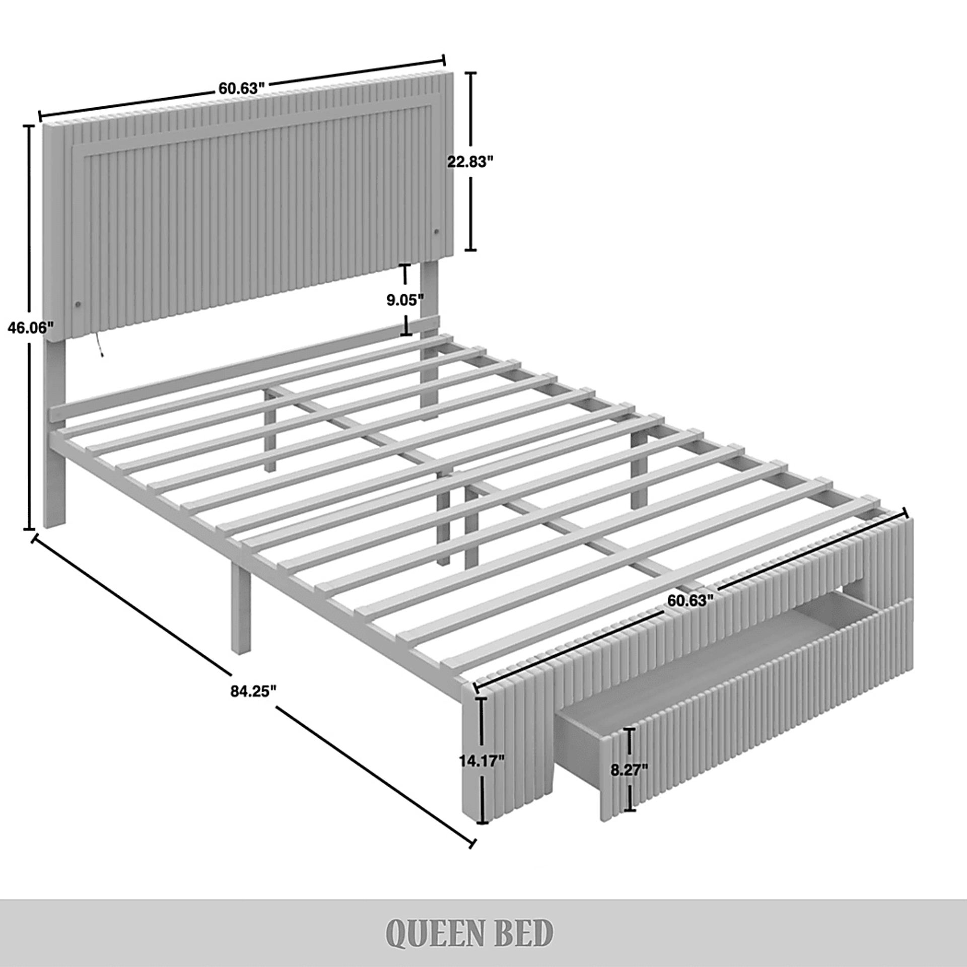 Ligon Black Queen Bed - Image 6