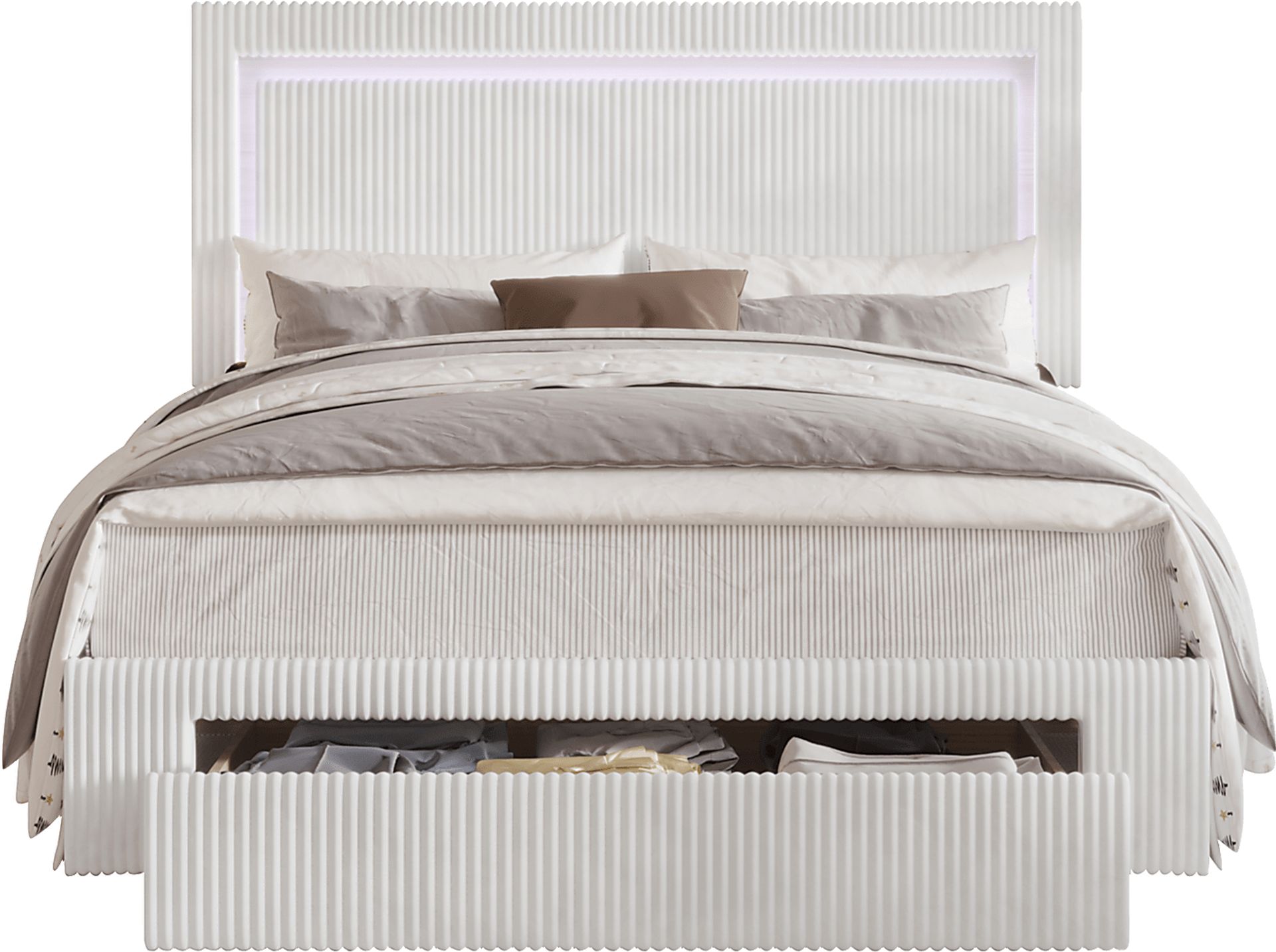 Ligon White Full Bed - Image 3