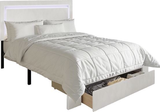 Ligon White Full Bed