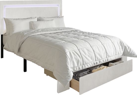 Ligon White King Bed