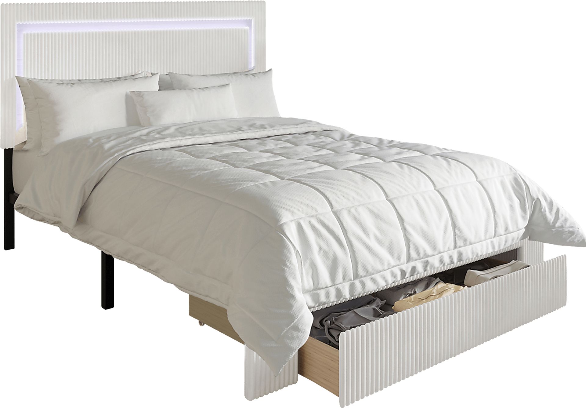 Ligon White King Bed - Image 1