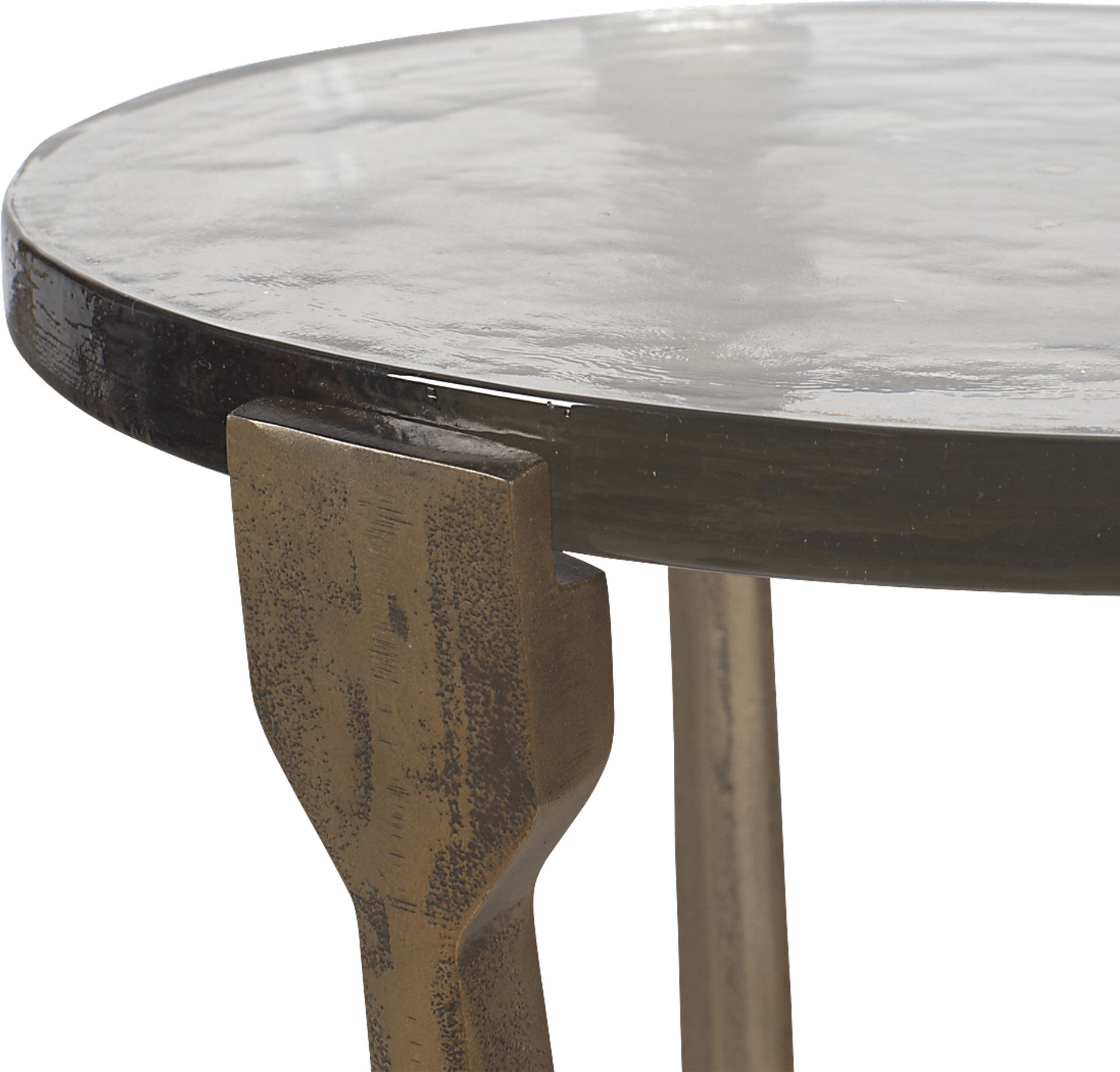 Lihesa Brass Outdoor End Table - Image 5