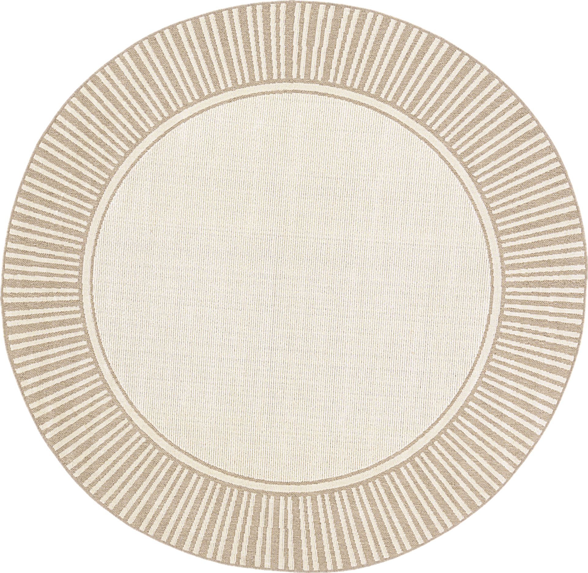Lilah Camel 7'3 Round Indoor/Outdoor Rug - Image 1