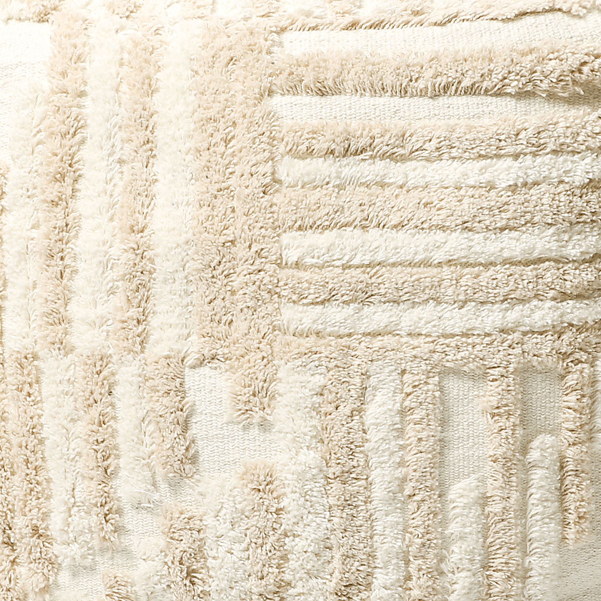 Lilanie Beige/Cream Pouf - Image 3