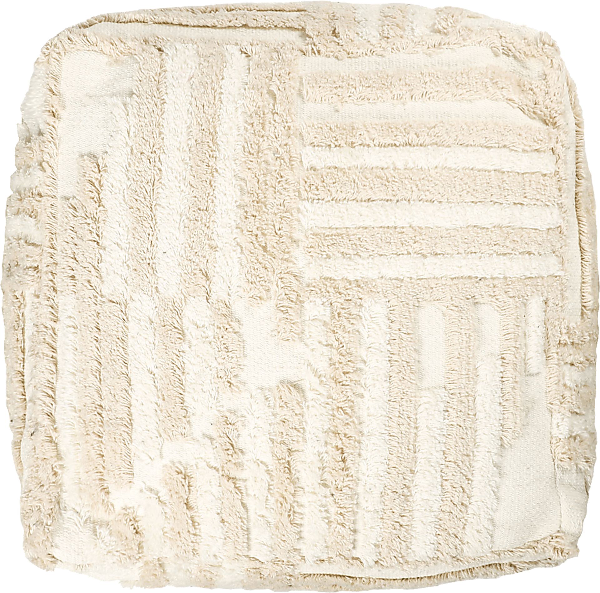 Lilanie Beige/Cream Pouf - Image 6