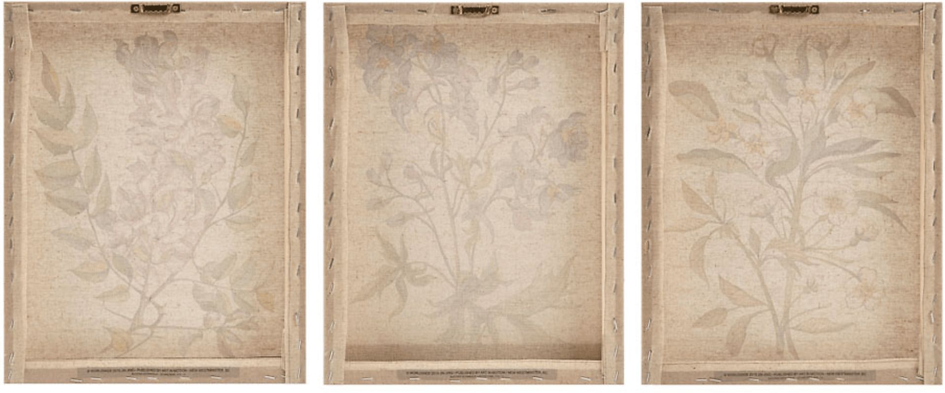 Lila's Flowers Pink Artwork, Set of 3 - Image 3